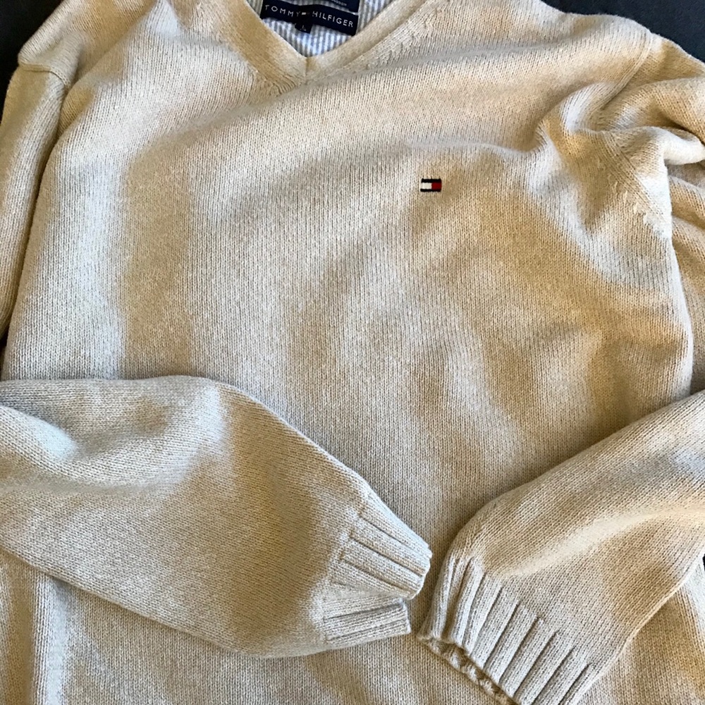 tommy “4 who?” hilfiger sweater